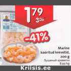 Allahindlus - Marine kooritud krevetid,200 g