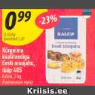 Allahindlus - Kõrgeima
kvaliteediga
Eesti nisujahu,
tüüp 405