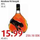 Allahindlus - Meukow VS konjak 40% 35 cl