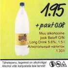 Allahindlus - Muu alkohoolne jook Beloff G!N Long Drink 5,6%, 1,5 l