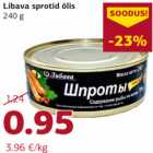 Libava sprotid õlis
240 g