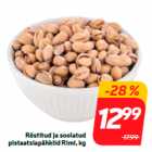 Röstitud ja soolatud
pistaatsiapähklid Rimi, kg