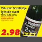 Allahindlus - Vahuvein Sovetskoje Igristoje sweet