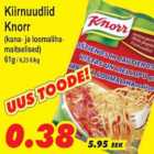 Allahindlus - Kiirnuudlid Knorr