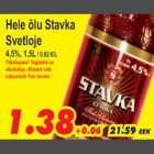 Alkohol - Hele õlu Stavka Svetloje