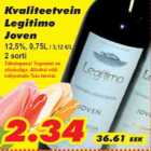 Allahindlus - Kvaliteetvein Legitimo Joven
