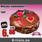 Allahindlus - Maasika-šokolaaditort
1kg
