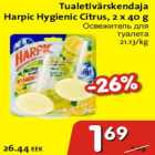 Allahindlus - Tualetivärskendaja Harpic Hygienic Citrus