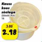 Kauss koos sõelaga (labimõõt 24 cm)