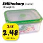 Säilituskarp (roheline) 3tk komplektis 