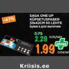 SAGA ONE UP
KÜPSETUSPABER
33x42CM 50 LEHTE