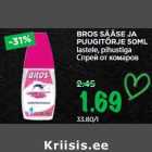 BROS SÄÄSE JA
PUUGITÕRJE 50ML
lastele, pihustiga