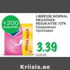 Allahindlus - LIBRESSE NORMAL
MEGAPAKK
PESUKAITSE 72TK