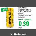 Allahindlus - DYNAMI:T
ENERGY DRINK
ENERGIAJOOK
0,355L