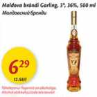 Allahindlus - Moldova brändi Garling, 3*, 36%, 500 ml