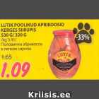 Allahindlus - LUTIK POOLIKUD APRIKOOSID
KERGES SIIRUPIS
