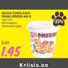 NUSSA ŠOKOLAADIPÄHKLIKREEM
400 G
