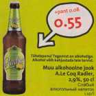 Allahindlus - Muu alkohoolne jook
A.Le Coq Radler