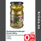 Allahindlus - Marineeritud minikurgid
Favorit, 340 g
