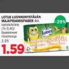 LOTUS LUONNONYSTÄVÄN MAJAPIDAMISPABER 4tk kahekihiline