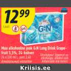 Muu alkohoolne jook G:N Long Drink Grapefruit
5,5%, 24-kohver
