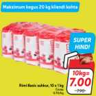 Rimi Basic suhkur, 10 x 1 kg 