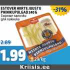 Estover hiirte juustu piknikupulgad 240 g