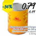 Allahindlus - Sunfood ananassitükid kerges siirupis, 567 g/neto 340 g