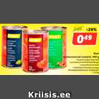 Allahindlus - Rimi
konserveertud tomatid, 400 g