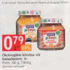 Allahindlus - Ökoloogiline kõrvitsa- või bataadipüree, 4+