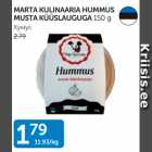 MARTA KULINAARIA HUMMUS MUSTA KÜÜSLAUGUGA 150 G