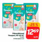 Mähkmed - Püksmähkmed
Pampers, 40-60 tk*
