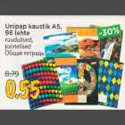 Unipap kaustik A5,96 lehte ruudulised, joonelised     