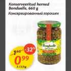 Allahindlus - Konserveeritud herned Bonduelle,660 g