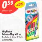 Voltpliiatsid Arlekino Play with us Toy Color, 6 tk/pk