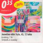 Allahindlus - Jooneline vihik Style, A5, 12 lehte