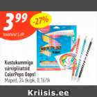 Kustukummiga värvipliiatsid Color Peps Oops!