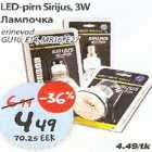 Allahindlus - LED-pirn Sirijus,3W