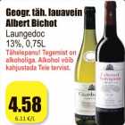 Geogr. täh. lauavein
Albert Bichot
Laungedoc
13%, 0,75L