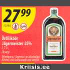 Alkohol - Ürdiliköör Jägermeister 