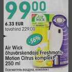 Air Wick õhuvärskendaja Freshmatic Motion Citrus komplekt