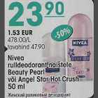 Allahindlus - Nivea rulldeodorant naistele Beauty Pearl või Angel Star Hot Crush