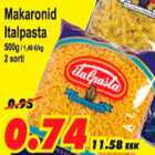 Allahindlus - Makaronid Italpasta