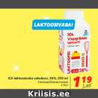 Allahindlus - ICA laktoosivaba vahukoor, 36%, 250 ml