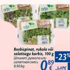 Allahindlus - Beebispiinat, rukola või salatisegu karbis, 100 g