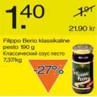 Allahindlus - Filippo Berio klassikaline pesto