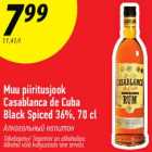 Allahindlus - Muu piiritusjook Casablanca de Cuba Black Spiced 36%, 70 cl