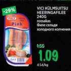 VICI KÜLMSUITSU HEERINGAFILEE 240G, roosakas
