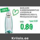 BORJOMI KARBONISEERITUD LOODUSLIK MINERAALVESI 1L