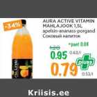 AURA ACTIVE VITAMIN MAHLAJOOK 1,5L apelsin-ananass-porgand 